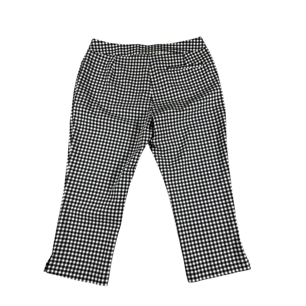 Pro Tour Coolplay Gingham‎ Checkered Capri Golf Pants Size 12